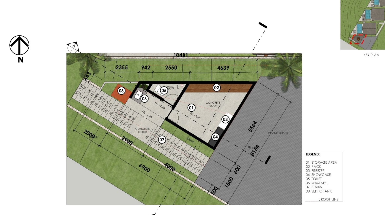 Shipwrekd Nusa Ceningan villa render by Tanareka Architect