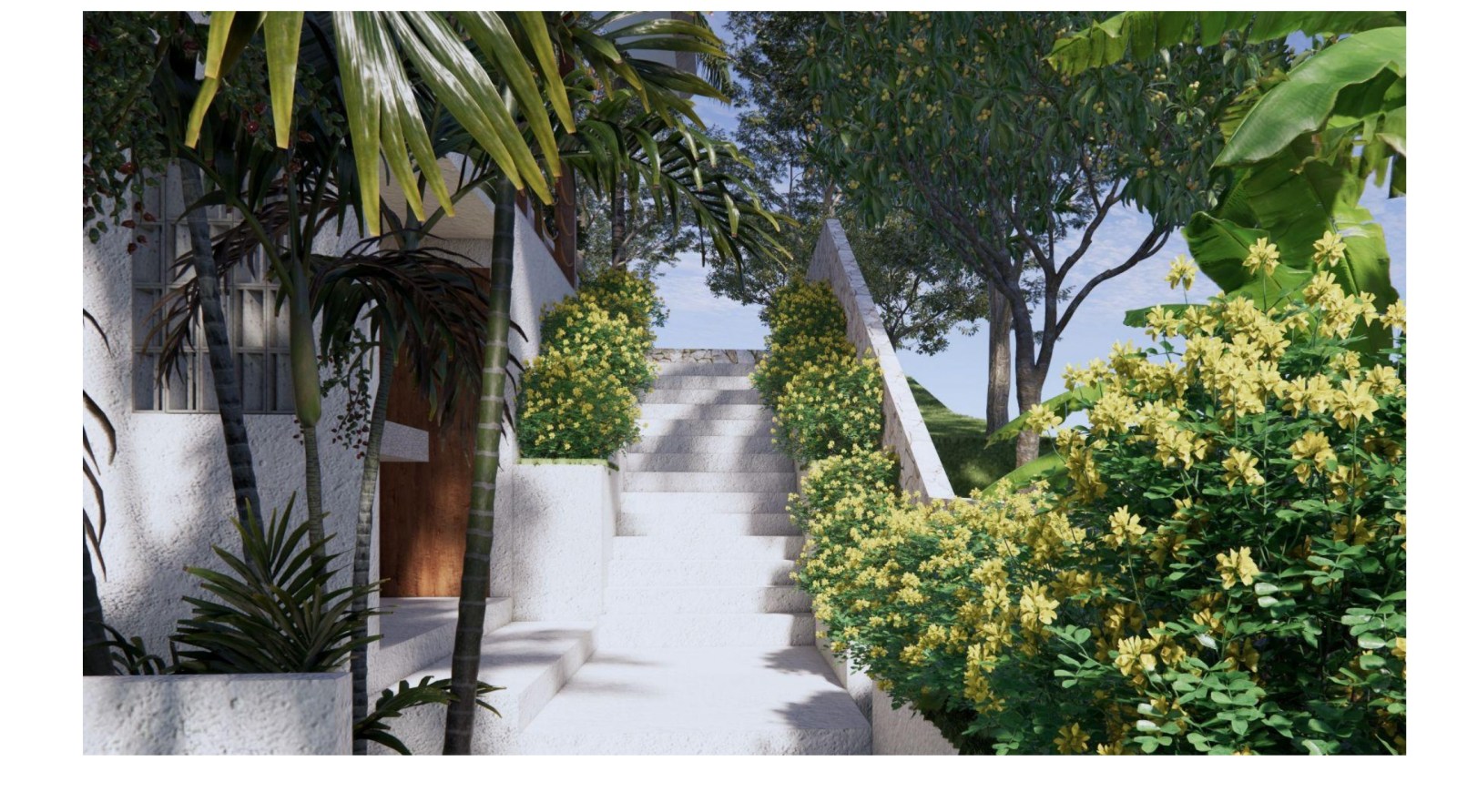 Shipwrekd Nusa Ceningan villa render by Tanareka Architect