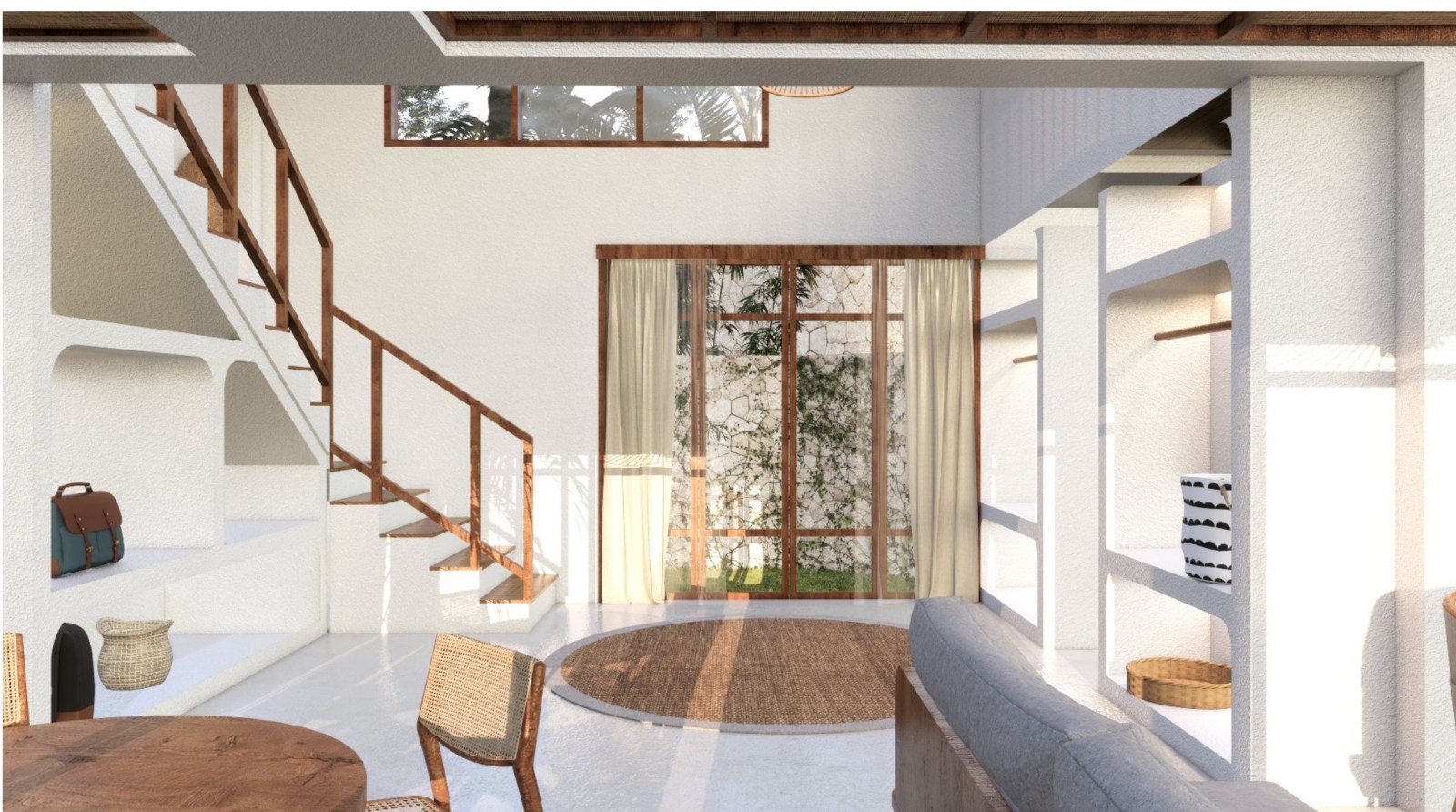 Shipwrekd Nusa Ceningan villa render by Tanareka Architect