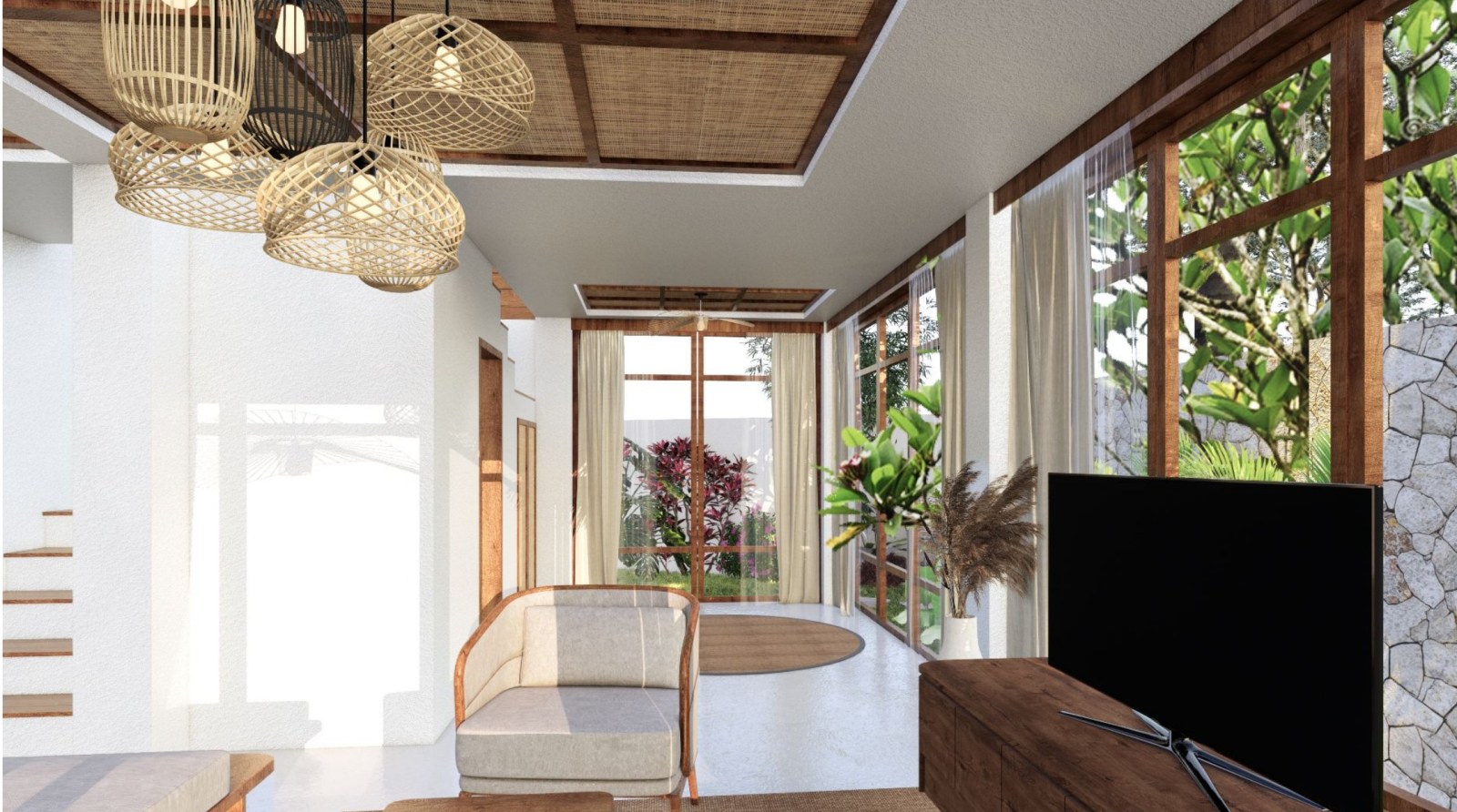 Shipwrekd Nusa Ceningan villa render by Tanareka Architect