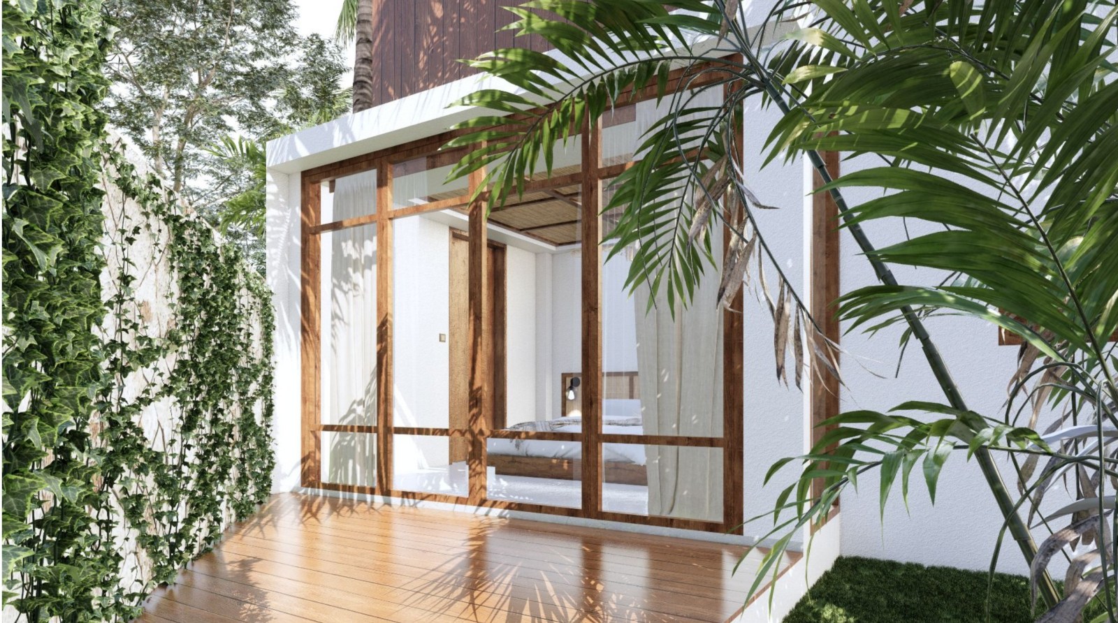 Shipwrekd Nusa Ceningan villa render by Tanareka Architect