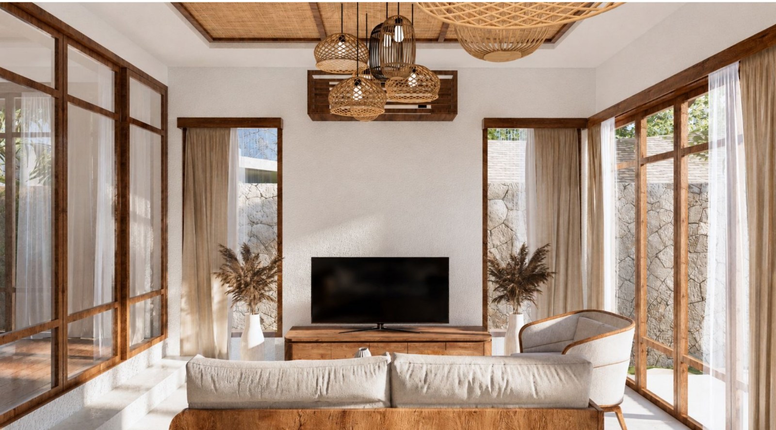 Shipwrekd Sunset Collection, Nusa Ceningan: Living room in a one-bedroom villa